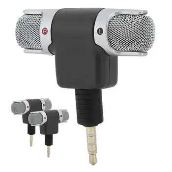 Jungtis garsiakalbis, terminalo 3 5MM Mini Stereo Mikrofonas Dual Channel Bevielio Mikrofono už Mobilųjį Telefoną, Planšetinį kompiuterį ausinių