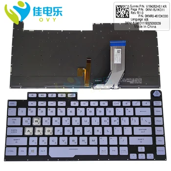 KR korėjos foninio apšvietimo klaviatūra ASUS ROG Strix G531GT G512L GL531GT GV juoda klaviatūros šviesiai mėlyna RGB nešiojamieji kompiuteriai KB 0KNR 461DKO00