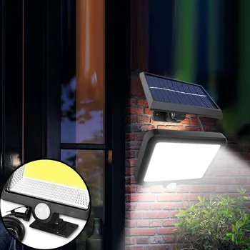LED Saulės Indukcijos Sienos Lempos IP65 COB Sienų apšvietimo PIR, Judesio Jutiklis, Sodas, Parkas, Kieme, Gatvėje Saulės energija Varomas Lempos