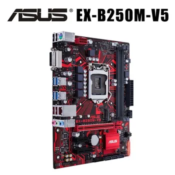 LGA 1151 Asus EX-B250M-V5 Plokštė i7/i5/i3 M. 2 DVI DDR2 Dual-channel DDR4 2400MHz Darbalaukio B250 Placa-Mãe 1151 Micro ATX