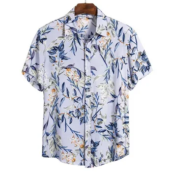 Nauja Havajų Shirt Mens Gėlių Beach 