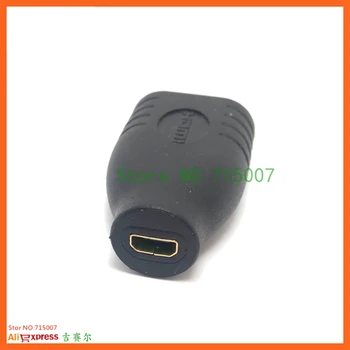 1pc Profesinės HDMI suderinamus keitiklis, Juoda Standartinį HDMI Moterų A Tipo į Micro HDMI Tipo D, Moterų Lizdo Adapteris Mayitr