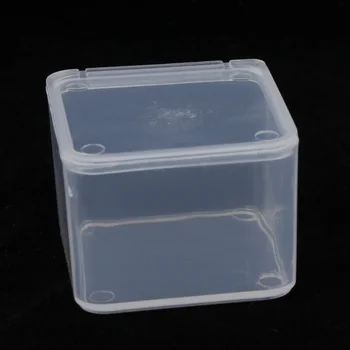 4 Dydžių Mažas Kvadratas Skaidraus Plastiko Papuošalai Tablečių Laikymo Dėžutės Karoliukai Amatų Atveju Konteineriai Produkto Pakuotės Dalis Aksesuarų Dėžutė