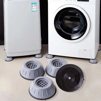 4 Vnt Anti-slip Skalbimo Mašina Kojų Kilimėliai Triukšmo mažinimo Šaldytuvas Anti-vibracijos Trinkelėmis, Virtuvės, Vonios kambario Baldai Pėdų Kilimėlis