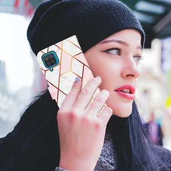 Geometrinės Marmuro Flip Case For iphone 12 Mini Pro 11 Max XS XR 12Pro SE 2020 6 7 8 Plius 6S X Prabangios Odos Piniginės 