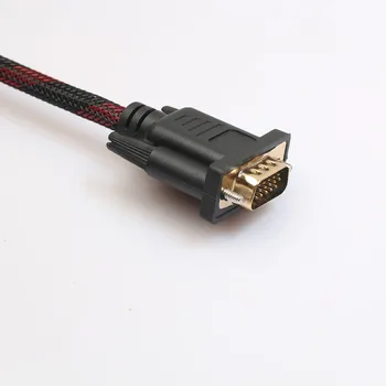 Kompiuterio office 1080p HDMI Male VGA Male Adapter Keitiklio Kabelį, 15 Pin PC HDTV DVD 1.5 M, PC Nešiojamas DMI į VGA Kabelis