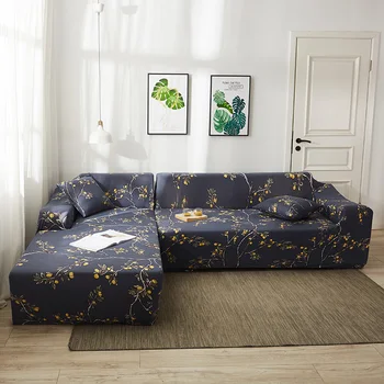 Universalus Sofa Apima Holas, Modernus Aukštos Kokybės Tampus Elastinga Sofa Gyvenimo Kambario Kampe Sofa Dangtelis su Pusiasalyje