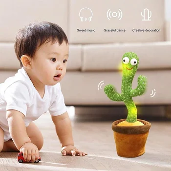 Įrašomojo Pliušinis Šokių Kaktusas Žaislas Elektroninio Svingo Šokių Žaislas Įrašymo Atkūrimo Funkcija Šokių Kaktusas Šeimos Apdailos Dovana