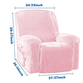 Žakardo Recliner Padengti Ruožas Sofa Cover Polar Fleece Recliner Kėdės Padengti Gultai Namų Sofos Raštas Tingus Berniukas, Kėdės Apima